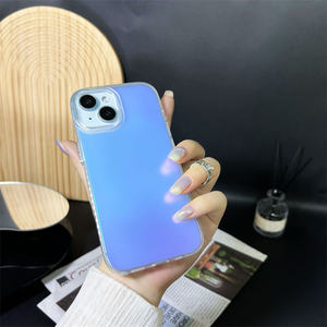 <span class=keywords><strong>Coque</strong></span> de téléphone antichoc rigide et fine en TPU, esthétique irisée, à dégradé de couleurs pour <span class=keywords><strong>iPhone</strong></span> 17 16 15 - Product Image 4