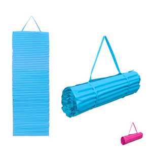 <b>Roll</b> Up Beach <b>Mat</b> 180x60 Cm With Insulating Padding And Carrying Strap Blue - Product Image 1