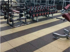 Baldosas de goma para suelo elástico antideslizante gimnasio - Product Image 4