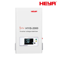 HEYA HYIS-2000VA Régulateur de tension compact à onduleur AC, entrée 90-310V, sortie monophasée 220/230V, écran LCD assurant une tension stable