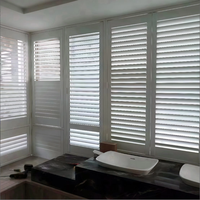 Volets de plantation en PVC imperméables, résistants à l'humidité, stores de fenêtre intérieurs sur mesure pour salle de bain, cuisine, hôtel