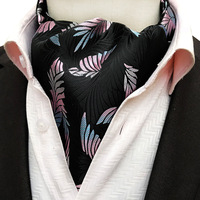 Herren-Breitkrawatte Modischer Großflächiger Paisley-Druck Retro Farbblock-Halstuch Ascot-Schal