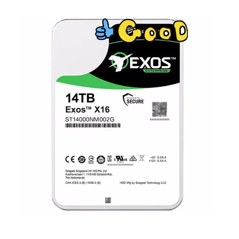 Оптовая Продажа Новый внутренний жесткий диск EXOS 3,5 SATA 6 ГБ/с 7200 об/мин 2T 4 T 6 8T 10T 12 14T 16 18T 20 24 T жесткий диск