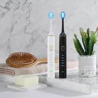 Brosse à dents électrique sonique LED Portable, Vibration douce, minuterie intelligente, blanchiment des dents, personnalisé