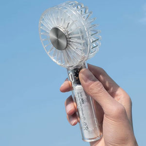 Kipas pendingin udara Mini 2000mAh, kipas pendingin udara genggam sepenuhnya transparan kecil dengan dasar ponsel - Product Image 2