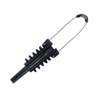 Collier de serrage en plastique à extrémité fermée 3-7 mm, collier de tension à coin simple pour câbles ADSS/aériens