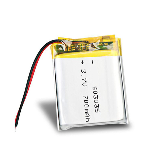 Custom 603035 700mah 3.7v Lithium Polymer Battery Lithium Ion Cells Rechargeable Batteries Lipo Batteries