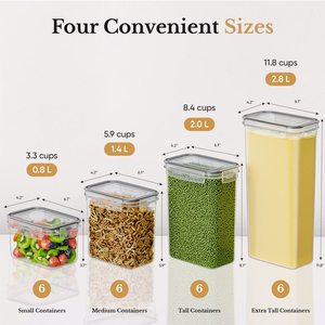 Nevera hermética, organizador de almacenamiento de alimentos, juego de contenedores con tapas para refrigerador, el más vendido - Product Image 2