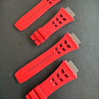 Bracelet de montre en caoutchouc fluoré de qualité supérieure pour hommes et femmes, modèle 35-02, style business haut de gamme, personnalisable