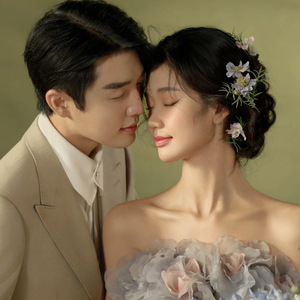 Strapless Tulle Ball Gown Wedding Dress Empire Waistline Floral Print For Travel Photography - Product Image 5