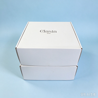 Boîte d'expédition en carton ondulé avec logo personnalisé, empilable, pour chaussures, robuste, pliable, emballage pour baskets