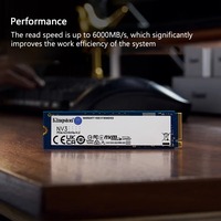 SSD NV3 PCIe 4.0 NVMe M.2 Gen4 2280 Original 500GB 4TB Solid State Drive 2TB 1TB Hard Disk hingga 6000Mb/s Kingston NV3 NVMe PCIe