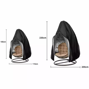 Haute qualité 420D polyester PU argent revêtement extérieur jardin patio oeuf suspendu chaise meubles <span class=keywords><strong>couverture</strong></span> - Product Image 5