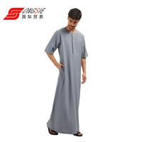 Robes marocaines pour hommes musulmans, col rond, ethniques, en polyester, fabrication artisanale, prix direct d'usine, bonne qualité