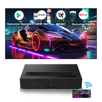 Native 4K Google TV Formovie T1 T2 Nouvelles mises à niveau Fengmi Theater Premium Smart Home Cinéma Projecteur laser DLP à ultra courte portée