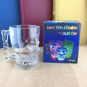 Vente chaude En Forme De Crâne Halloween Acrylique Lumineux Glow-in-the-dark Whisky Vodka Bière Tasses Creative Verres À Vin Party <span class=keywords><strong>Bar</strong></span> - Product Image 6