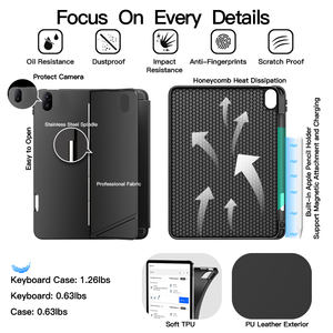 Custodia con Tastiera Wireless Smart da 12,2 Pollici per <span class=keywords><strong>Huawei</strong></span> <span class=keywords><strong>MatePad</strong></span> <span class=keywords><strong>Pro</strong></span> Modello 2025, Touchpad Multifunzione, Nuovo Prodotto - Product Image 5