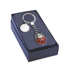 Porte-clés Coccinelle Rouge en Métal avec Chaîne pour Clés et Sacs - Product Image 3