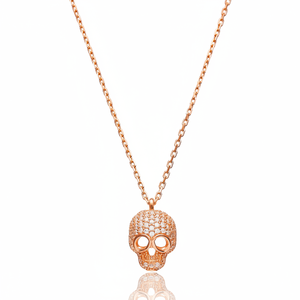 Forma de Calavera, diseño de piedra de circón transparente, venta al por mayor, hecho a mano, turco, hecho a mano, joyería de plata de ley 925 - Product Image 2