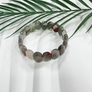 Bracciale con Perle Ovali in Pietra Naturale Realizzato con Vari Cristalli <span class=keywords><strong>di</strong></span> Gemme Come <span class=keywords><strong>Ametista</strong></span> <span class=keywords><strong>e</strong></span> <span class=keywords><strong>Occhio</strong></span> <span class=keywords><strong>di</strong></span> <span class=keywords><strong>Tigre</strong></span> - Product Image 3