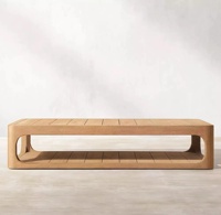 Ensemble de canapés d'extérieur en teck pour cour, imperméable, modulaire, moderne, ensemble de canapés de jardin en teck, ensemble de meubles d'extérieur pour terrasse