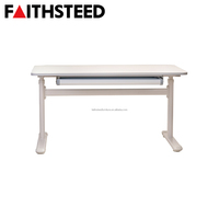 Ensemble de bureau et chaise réglables pour enfants à prix abordable avec étagère pour l'école à domicile et le bureau d'ordinateur en classe