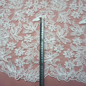 2024 White Embroidery Floral Laces <strong>Fabrics</strong> Mesh Tulle Lace <strong>Fabrics</strong> Sewing <strong>Trimmings</strong> for Dresses Women - Product Image 3