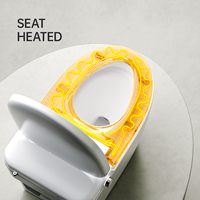 Meilleures ventes : WC intelligent automatique sans réservoir avec capteur de pied et chasse d'eau automatique