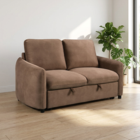 Ensemble de canapés modulaires 2 places avec lit gigogne et rangement, style européen, pour salon - Vente en gros