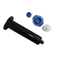 Cartouche de distribution pour adhésif, mastic, colle à verre, colle silicone, tube de calfeutrage de 3 ml (3 cc)