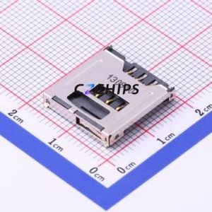 <b>SIM</b>-09A <b>SIM</b> <b>Card</b> Connector SMD Connector Plug-In Type Micro <b>SIM</b> <b>Card</b> <b>Card</b> <b>Holder</b> 1.55mm - Product Image 1