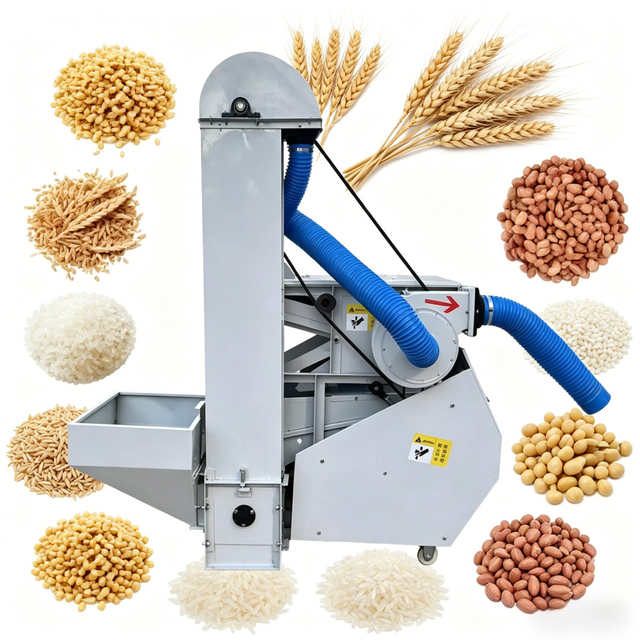 Large Intelligent Fully Automatic High Productivity Motor Seed Rice Grain Grading Machine Impurity Removal Dust Removal Clean