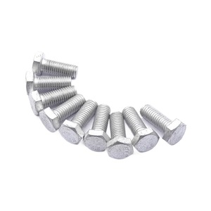 Custom Hot Dip Galvanized Hex Bolts M6 M30 Carbon Steel Grade 8.8 For Power And Photovoltaic Applications - Product Image 1