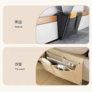 Felt <b>Bedside</b> <b>Storage</b> Organizer Anti-slip <b>Bedside</b> Bag Bed Side Hanging Couch <b>Storage</b> Bed Holder Pockets for - Product Image 5