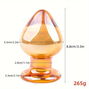 Juguete Anal de Cristal Grande Color Dorado, Expansor Anal, Estimulador Anal para Adultos - Product Image 6