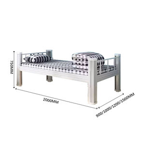 <span class=keywords><strong>Lit</strong></span> <span class=keywords><strong>simple</strong></span> <span class=keywords><strong>en</strong></span> métal marron 2 pièces de haute qualité sans vis Design moderne enduit de poudre pour une utilisation <span class=keywords><strong>en</strong></span> hôtel Twin Queen King Sizes disponibles - Product Image 2