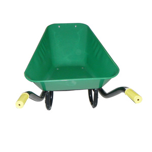 Wb3800 भारी शुल्क व्हीलबारो धातु ट्रे 100 किलोग्राम भार क्षमता के साथ 13 "x 3" ठोस पहिया - Product Image 2