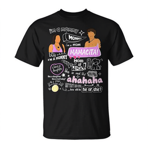 Camiseta I'm A Mommy Mamacita Love Island, color negro, unisex, talla para adultos - Product Image 2