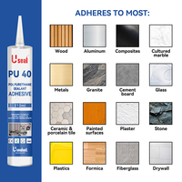 Consultant adhésif pour joint de durcissement à l'humidité meilleur ligne de production de plastique polyuréthane 360g 300ml mastic PU 40 pour tôle automobile