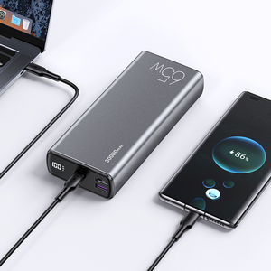 USAMS-Powerbank <span class=keywords><strong>30000mah</strong></span> 65W PD Quick Charge QC3.0 <span class=keywords><strong>Power</strong></span> Banks Chargeur portable <span class=keywords><strong>Power</strong></span> <span class=keywords><strong>Bank</strong></span> pour ordinateur portable - Product Image 4