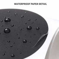 Étiquette cadeau en papier imperméable pour emballage cadeau et produit, autocollant adhésif imprimé, traitement personnalisé, faible MOQ