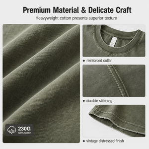 Camiseta sin mangas de algodón de 230 g para hombre, estilo vintage lavado, corte holgado, informal, para verano, proveedor de fábrica OEM - Product Image 2