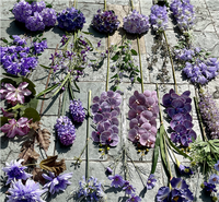 EG-S037 mariage violet soie Rose fleurs artificielles fausses fleurs violettes artificielles
