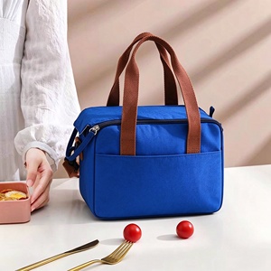 Bolsa de Almuerzo de Poliéster Aislada, Ecológica, de Gran Capacidad, Personalizada de Fábrica, para Estudiantes y Uso en la Oficina, Impermeable - Product Image 6