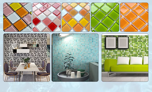 Mosaico de Vidrio y Cerámica <span class=keywords><strong>Azul</strong></span> Cristal de Foshan para Decoración de Piscinas, Venta al por Mayor - Product Image 3