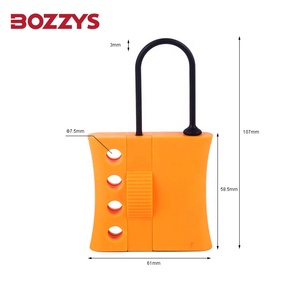 Nylon cách nhiệt chìa khóa mở khóa <span class=keywords><strong>Hasp</strong></span> với 3mm còng không dẫn điện khóa cho thiết bị công nghiệp Đại Tu - Product Image 3