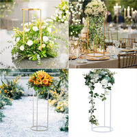 Support à fleurs en métal 40/60/80/100 cm, décoration de table pour centre de table de mariage, support à fleurs pour mariage, décoration de mariage