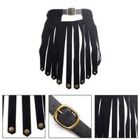 Jupe de gladiateur viking nordique médiévale, jupe rétro en cuir PU à franges, ceinture romaine, accessoires de costume pour Halloween, cosplay, télévision et cinéma