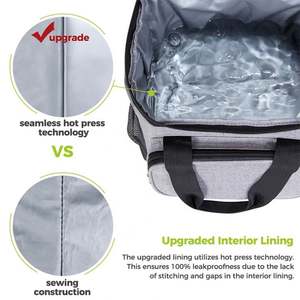 Bolsa térmica con aislamiento grande portátil con estampado personalizado, bolsa térmica para el almuerzo - Product Image 3