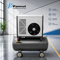 Compresseur d'air à vis 7,5 kW 8 bars 10 CV silencieux 2-en-1 avec réservoir en stock prêt à être expédié pour atelier